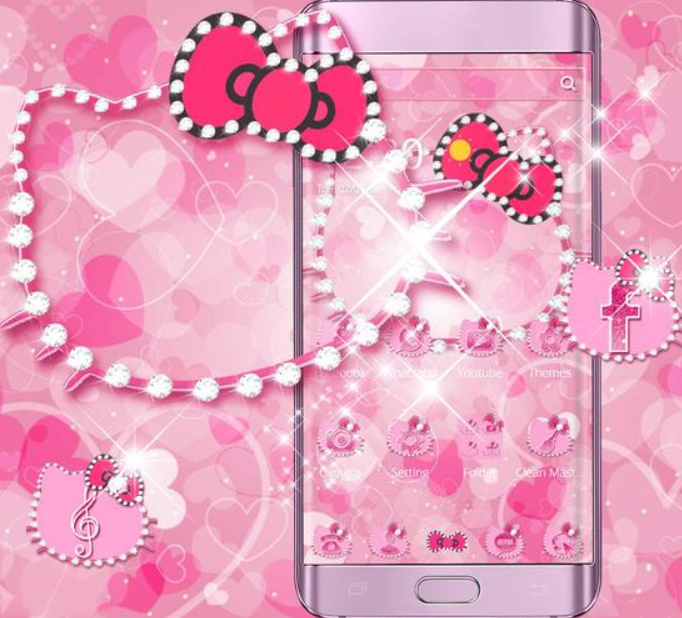 Pink Kitty Diamonds Theme
