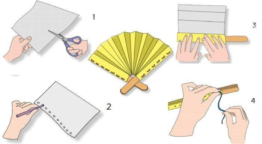 Cara Membuat Kipas dari Kertas Karton