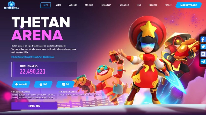 NFT Thetan Arena Game Berbasis Blockchain Terbaru